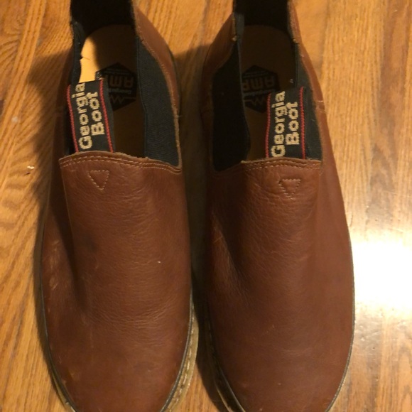 Brown Leather Men's Shoes - Picture 2 of 4